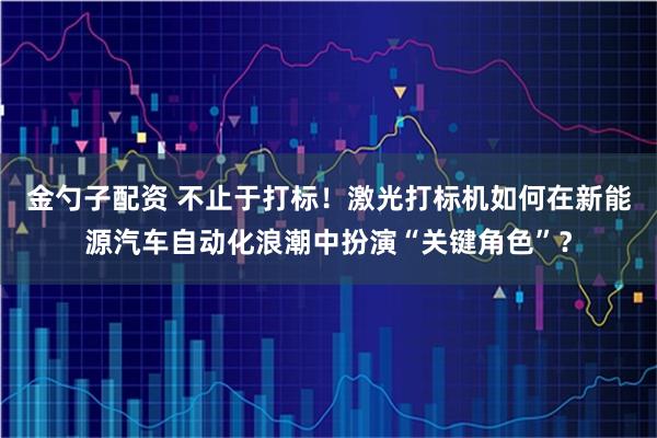金勺子配资 不止于打标！激光打标机如何在新能源汽车自动化浪潮中扮演“关键角色”？